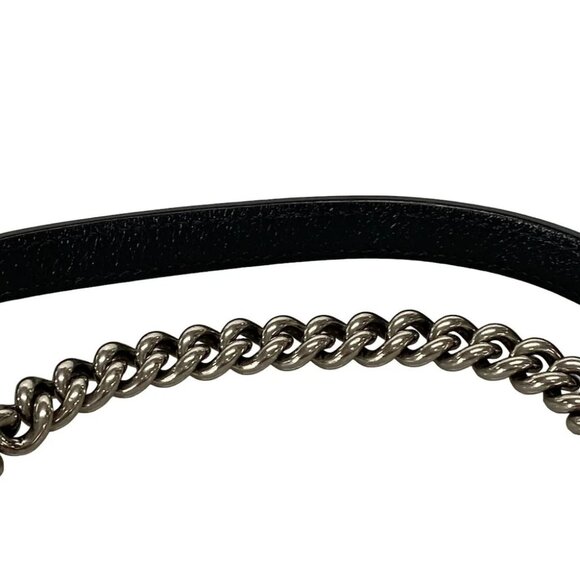 Auth GUCCI GG Marmont Quilting Small Shoulder Bag Red Navy Jacquard - Picture 10 of 14